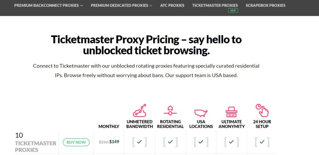 ticketmaster proxies